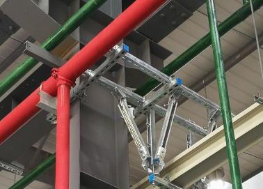 白碱滩该抗震支架的整体式支吊架结构协调性好